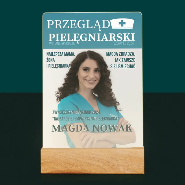 Okładka Magazynu: Przegląd Pielęgniarski - Wydruk Na Szkle Akrylowym