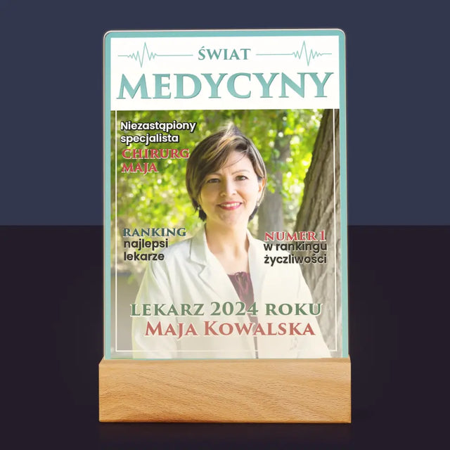 Okładka Magazynu: Świat Medycyny - Wydruk Na Szkle Akrylowym