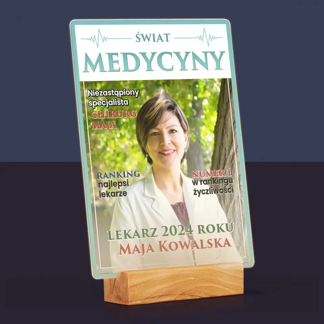 Okładka Magazynu: Świat Medycyny - Wydruk Na Szkle Akrylowym