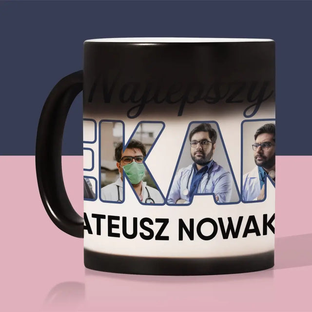 Słowo Ze Zdjęć: Najlepszy Lekarz - Kubek z Nadrukiem