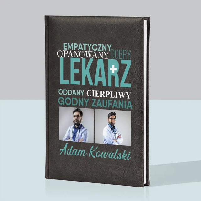 Fotokolaż: Lekarz Cechy - Notes Książkowy