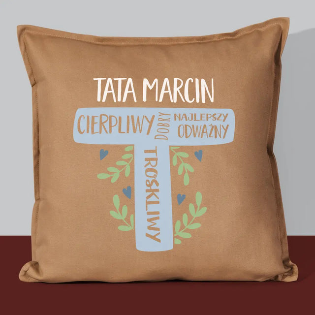 Monogram: Tata Cechy - Poduszka z Nadrukiem