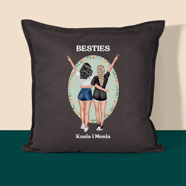 Kreator Postaci: Best Friends - Personalizowana Poduszka