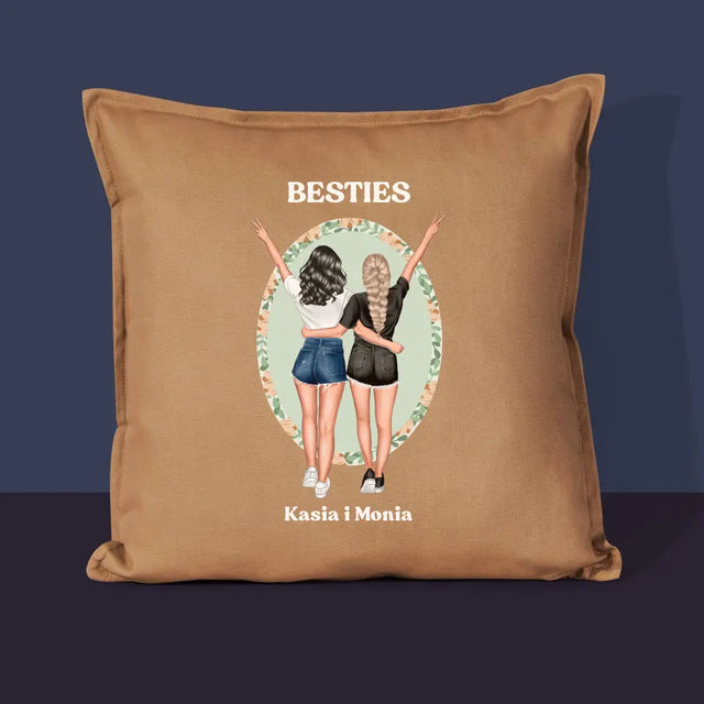 Kreator Postaci: Best Friends - Personalizowana Poduszka