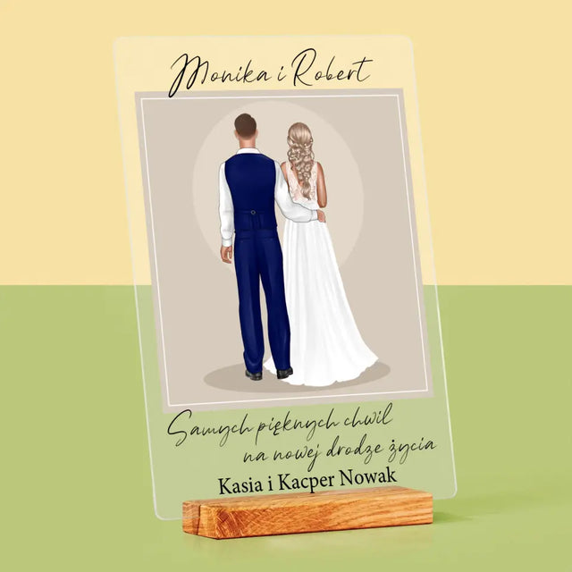 Kreator Postaci: Para Młoda - Wydruk Na Szkle Akrylowym