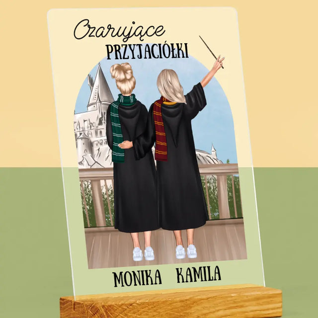 Kreator Postaci: Czarujące Przyjaciółki - Wydruk Na Szkle Akrylowym