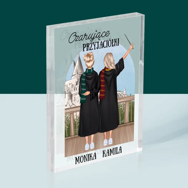 Kreator Postaci: Czarujące Przyjaciółki - Blok Akrylowy z Nadrukiem