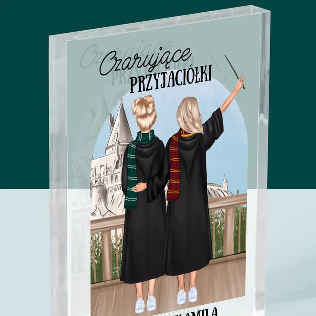 Kreator Postaci: Czarujące Przyjaciółki - Blok Akrylowy z Nadrukiem