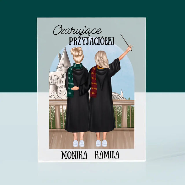 Kreator Postaci: Czarujące Przyjaciółki - Blok Akrylowy z Nadrukiem