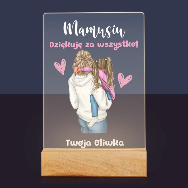 Kreator Postaci: Mama z Dzieckiem - Wydruk Na Szkle Akrylowym