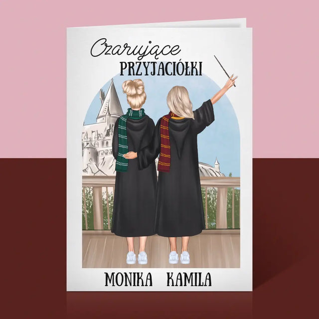 Kreator Postaci: Czarujące Przyjaciółki - Kartka z Życzeniami