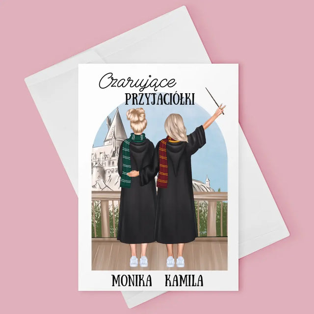 Kreator Postaci: Czarujące Przyjaciółki - Kartka z Życzeniami
