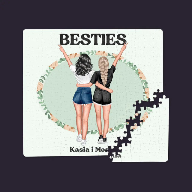 Kreator Postaci: Best Friends - Personalizowane Puzzle