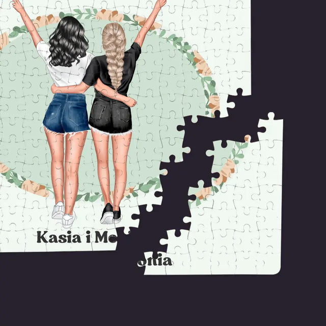 Kreator Postaci: Best Friends - Personalizowane Puzzle