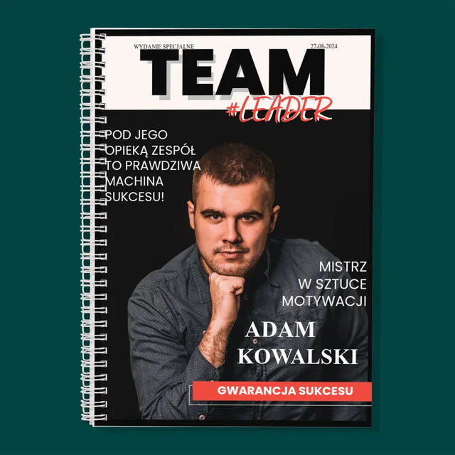 Okładka Magazynu: Team Leader - Planer Dzienny Na Spirali