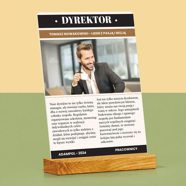 Okładka Magazynu: Dyrektor - Wydruk Na Szkle Akrylowym