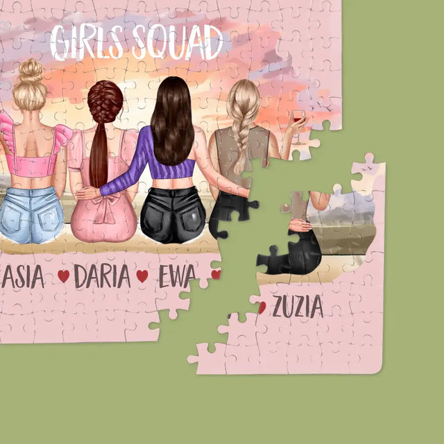 Kreator Postaci: Girls Squad - Personalizowane Puzzle