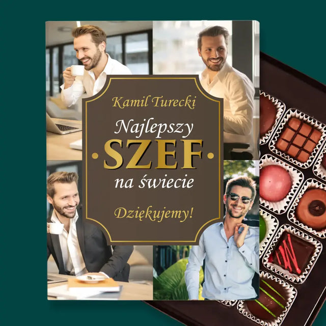 Fotokolaż: Najlepszy Szef Na Świecie - Personalizowane Praliny