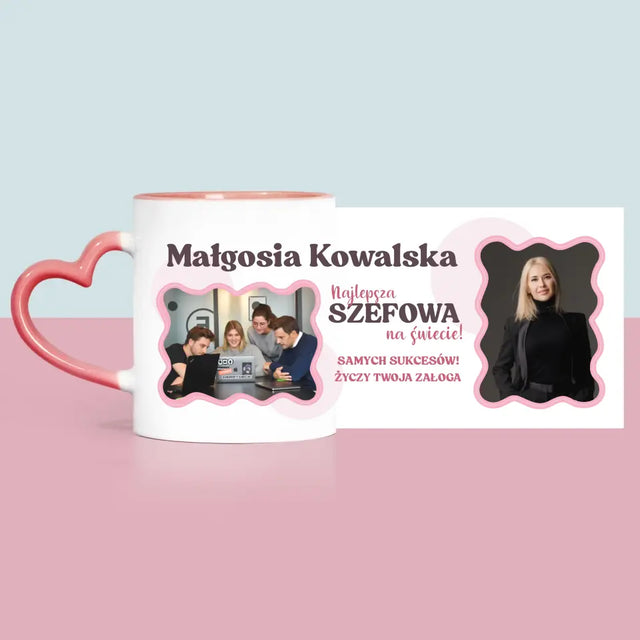 Fotokolaż: Najlepsza Szefowa - Kubek z Nadrukiem