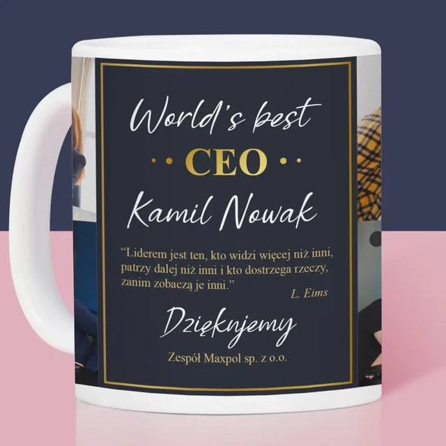 Fotokolaż: World’S Best Ceo - Kubek z Nadrukiem