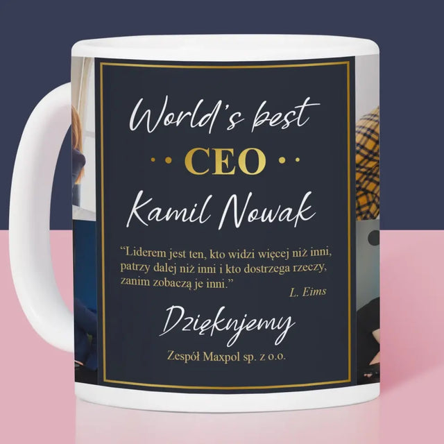 Fotokolaż: World’S Best Ceo - Kubek z Nadrukiem