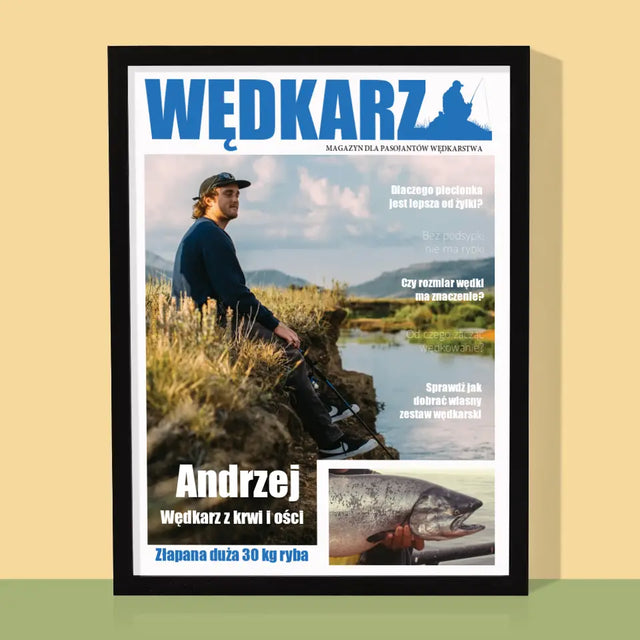 Okładka Magazynu: Wędkarz - Wydruk Obramowany