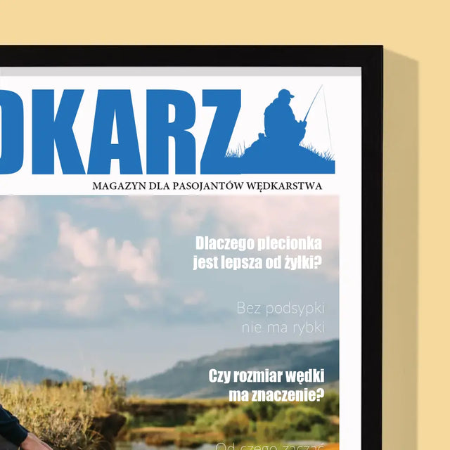 Okładka Magazynu: Wędkarz - Wydruk Obramowany