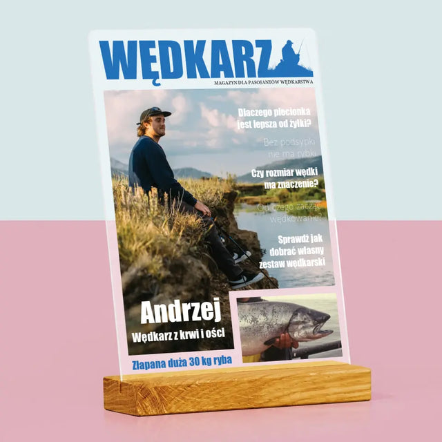 Okładka Magazynu: Wędkarz - Wydruk Na Szkle Akrylowym