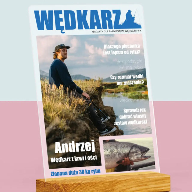 Okładka Magazynu: Wędkarz - Wydruk Na Szkle Akrylowym