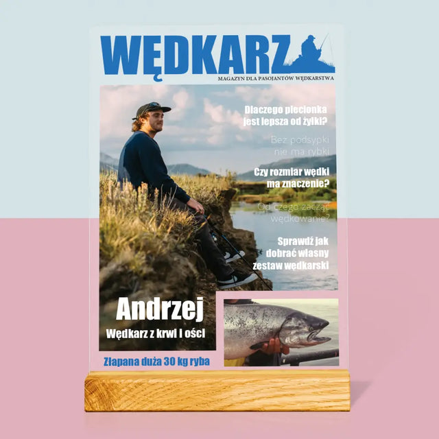 Okładka Magazynu: Wędkarz - Wydruk Na Szkle Akrylowym