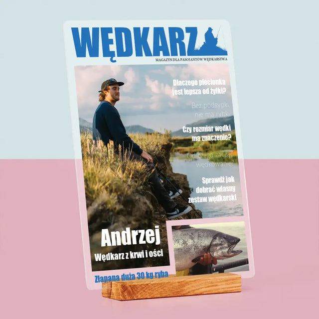 Okładka Magazynu: Wędkarz - Wydruk Na Szkle Akrylowym