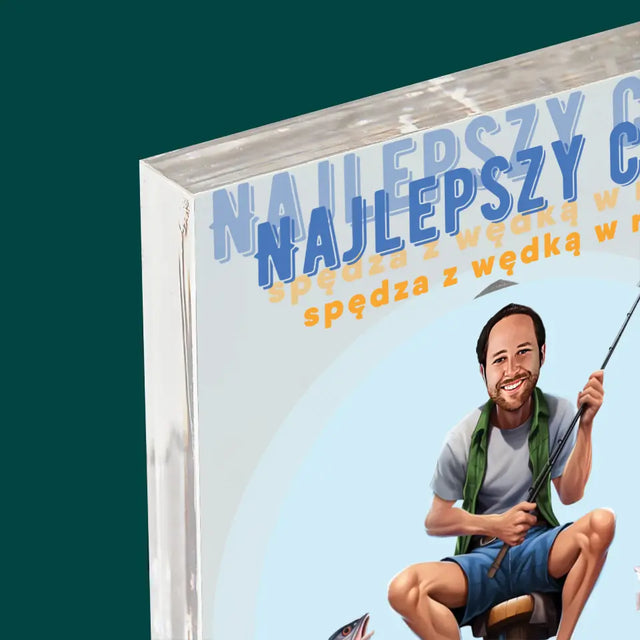 Zdjęcie i Podpis: Najlepszy Czas - Blok Akrylowy z Nadrukiem