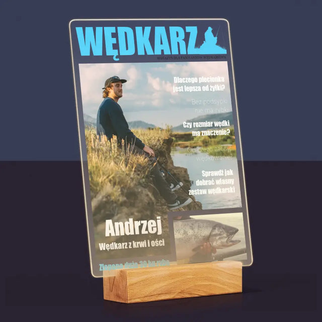 Okładka Magazynu: Wędkarz - Wydruk Na Szkle Akrylowym