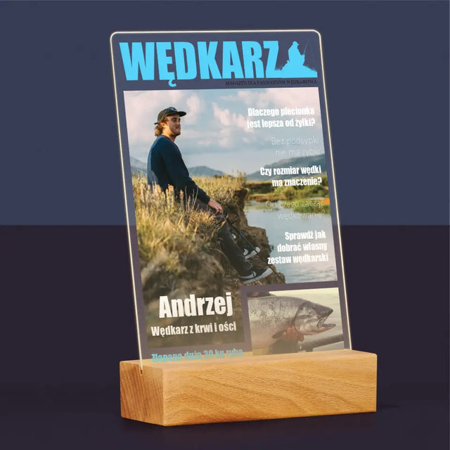 Okładka Magazynu: Wędkarz - Wydruk Na Szkle Akrylowym