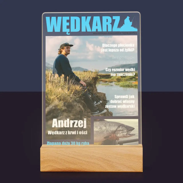 Okładka Magazynu: Wędkarz - Wydruk Na Szkle Akrylowym