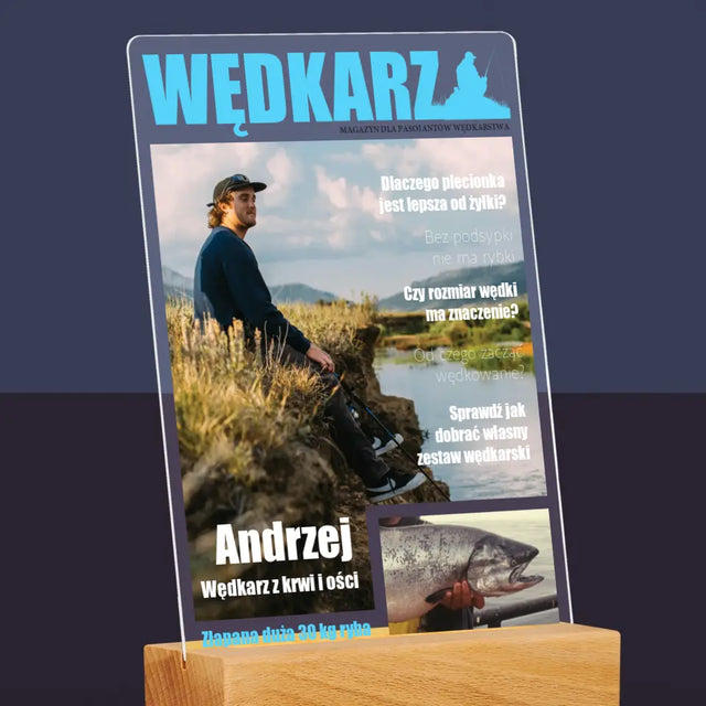 Okładka Magazynu: Wędkarz - Wydruk Na Szkle Akrylowym