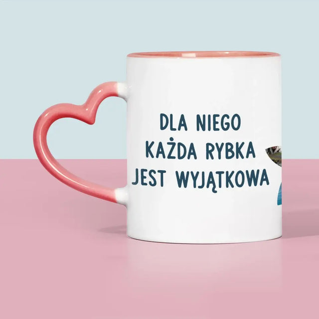 Kształt Ze Zdjęć: Każda Rybka - Kubek z Nadrukiem