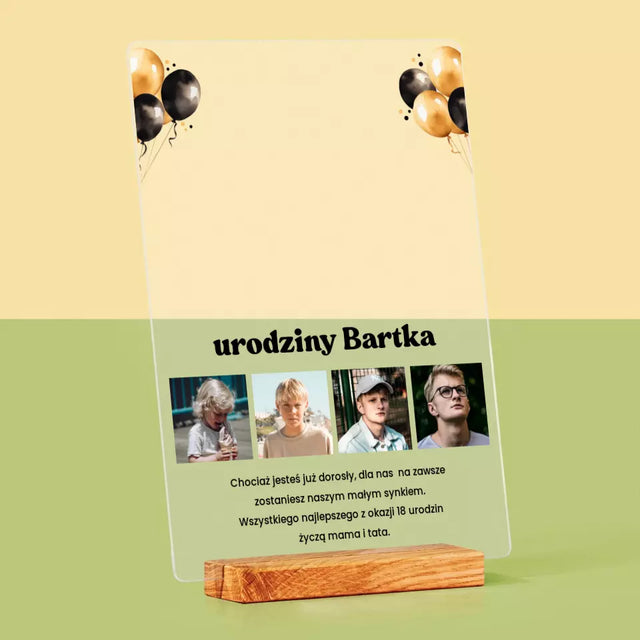 Mapa Gwiazd: 18 Urodziny Gwiazdy z Dedykacją - Wydruk Na Szkle Akrylowym