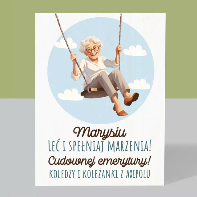 Imię i Podpis: Spełniaj Marzenia - Wydruk Na Drewnie