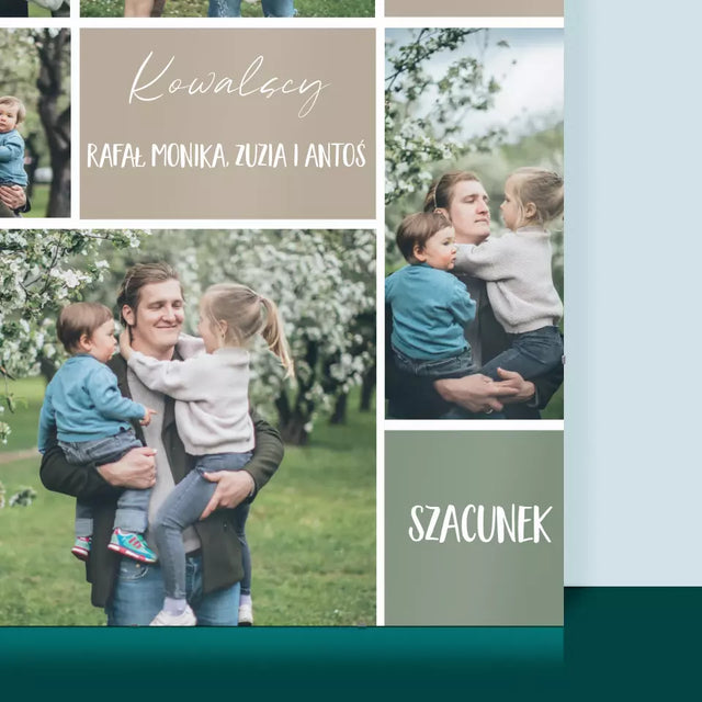 Fotokolaż: Rodzina - Personalizowany Plakat