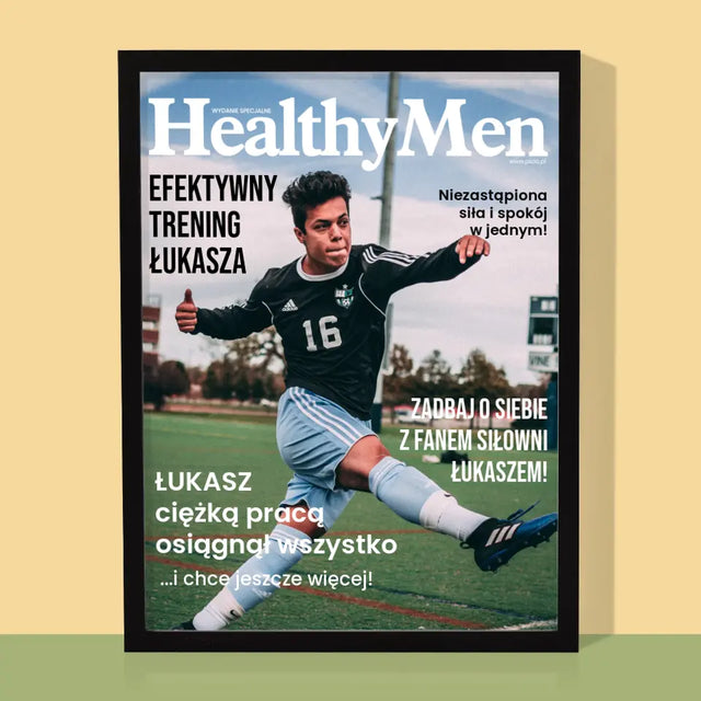 Okładka Magazynu: Healthymen - Wydruk Obramowany