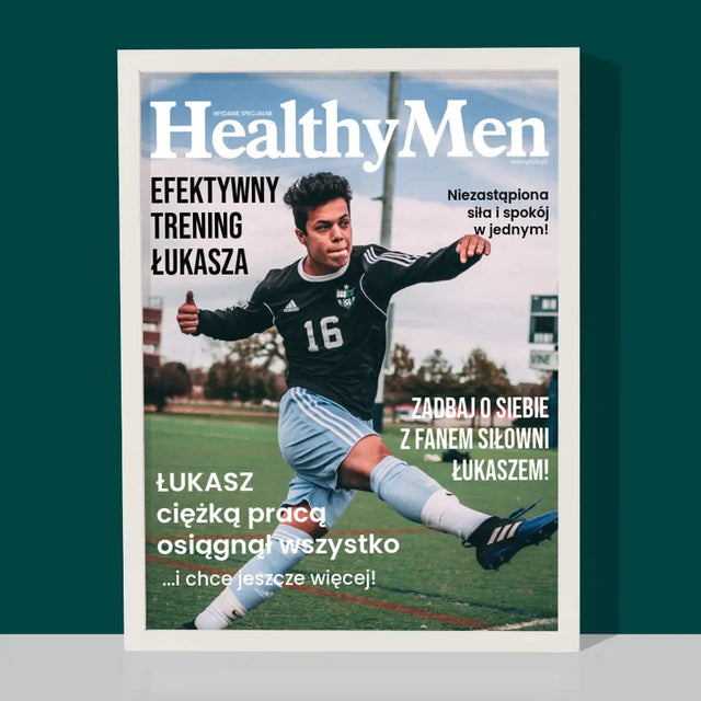 Okładka Magazynu: Healthymen - Wydruk Obramowany