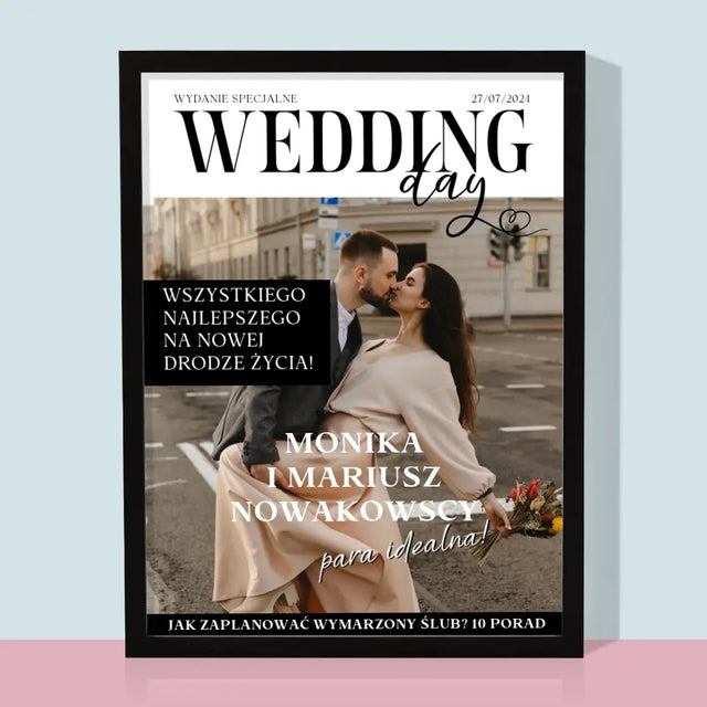 Okładka Magazynu: Wedding Day - Wydruk Obramowany