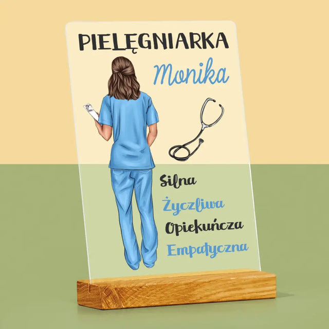 Kreator Postaci:  Cechy Pielęgniarki - Wydruk Na Szkle Akrylowym