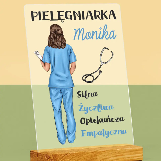 Kreator Postaci:  Cechy Pielęgniarki - Wydruk Na Szkle Akrylowym