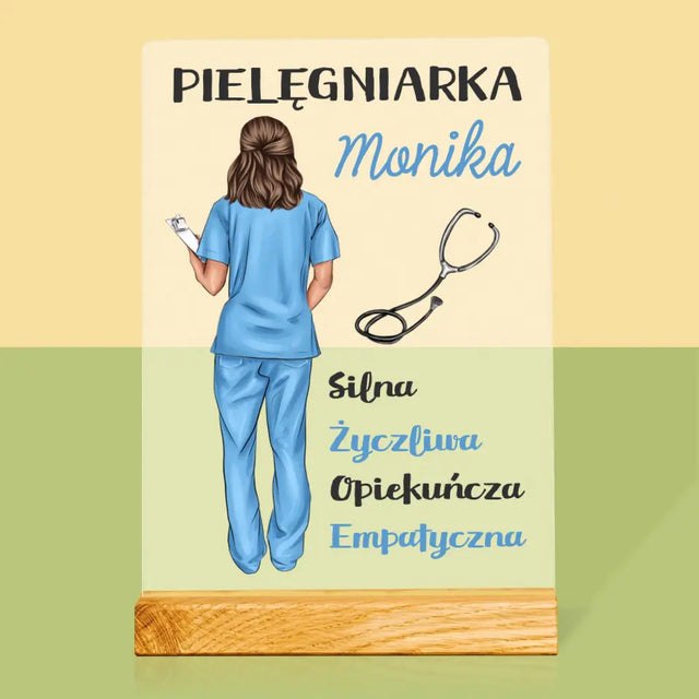 Kreator Postaci:  Cechy Pielęgniarki - Wydruk Na Szkle Akrylowym