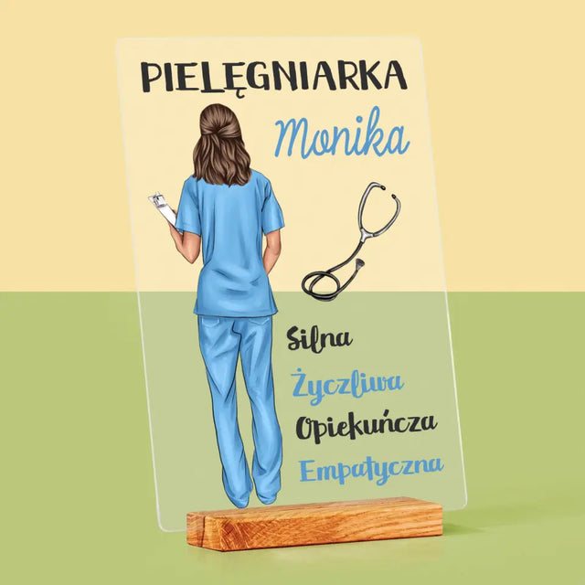 Kreator Postaci:  Cechy Pielęgniarki - Wydruk Na Szkle Akrylowym