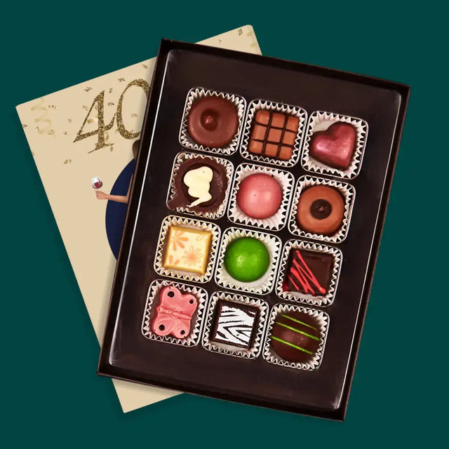 Kreator Postaci: 40 Urodziny Przyjaciółki - Personalizowane Praliny