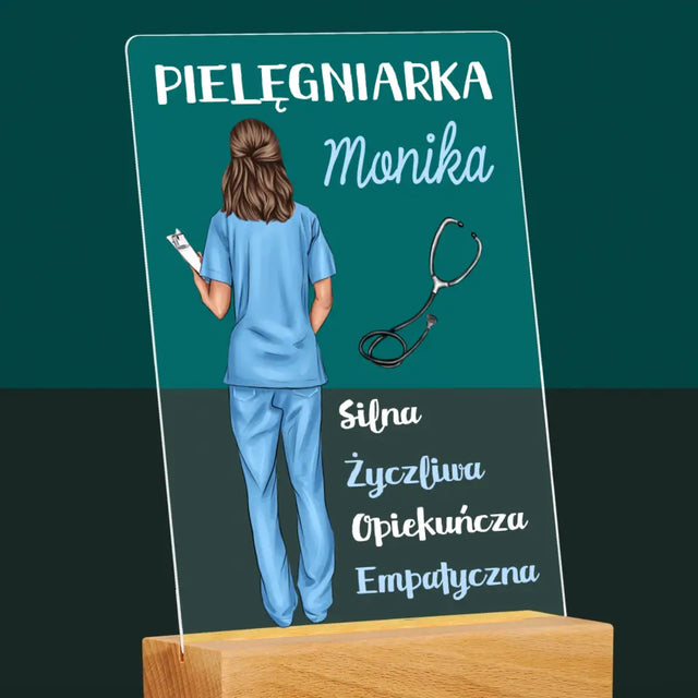 Kreator Postaci:  Cechy Pielęgniarki - Wydruk Na Szkle Akrylowym