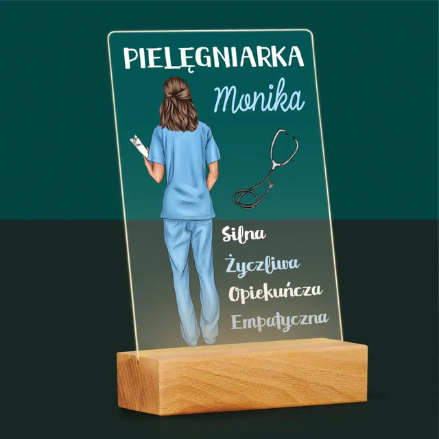 Kreator Postaci:  Cechy Pielęgniarki - Wydruk Na Szkle Akrylowym
